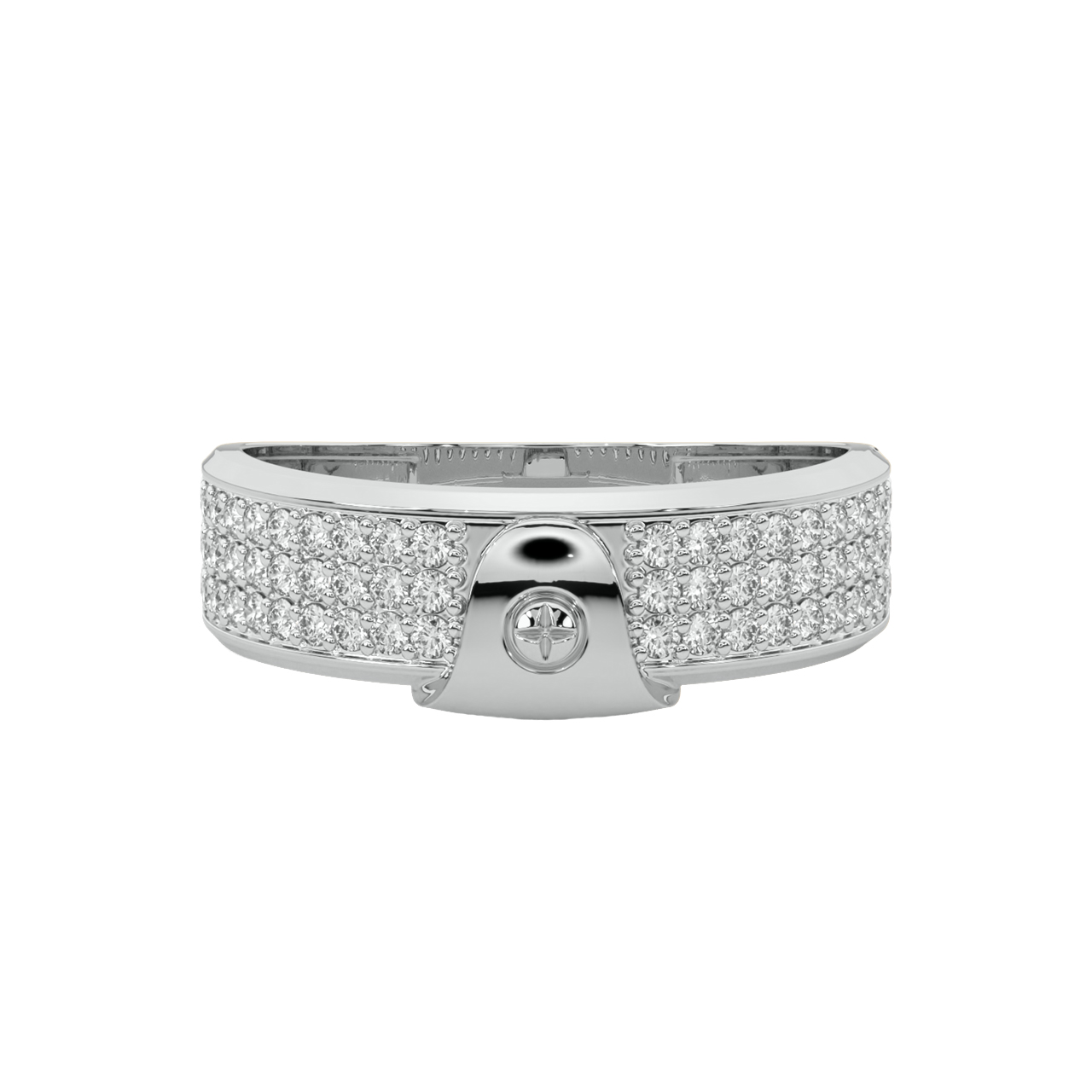 Ava Round Diamond Ring For Men